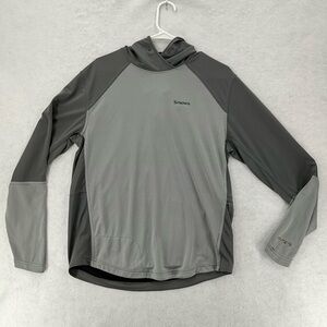 Simms Men’s‎ SolarFlex Plus Hoodie Medium Gray